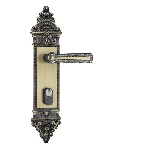 Fechadura Stam 1501/03-Externa Colonial Espelho Antique